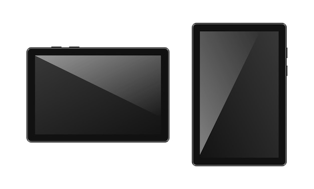Vectorclipart van tablet geïsoleerd op witte achtergrond