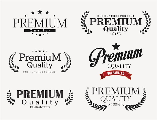 Vectorcollectie van premium kwaliteitslabels en badges