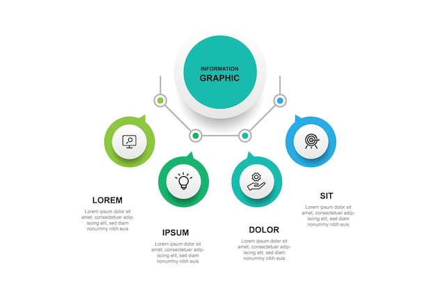 Vector vectorelement van het infografische sjabloon