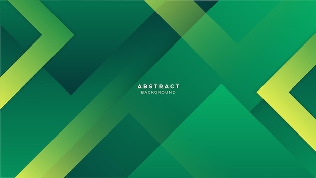 vectorgeometrische abstracte groene en gele achtergrond