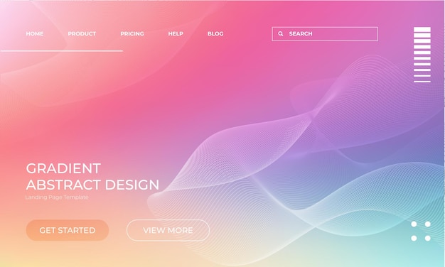 Vectorgradiënt Abstract kleuren Achtergrond voor website