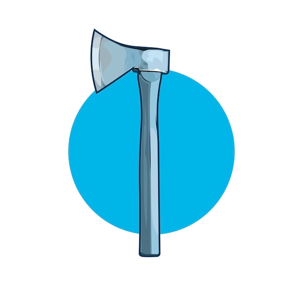 Vectorial illustration of an axe