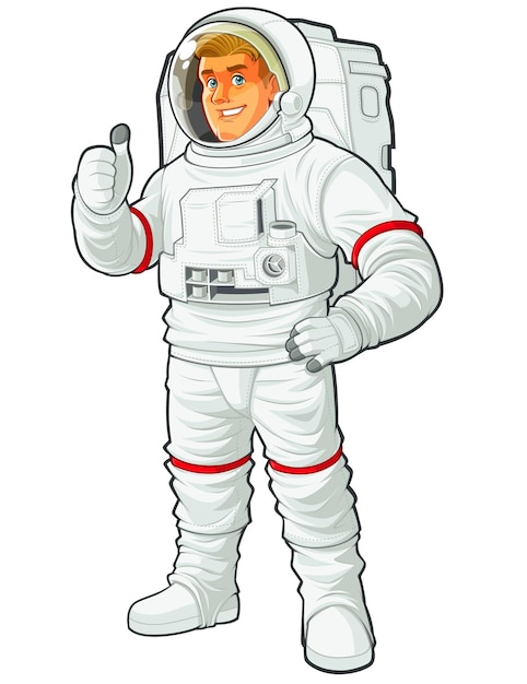Vector vectorillustratie astronaut