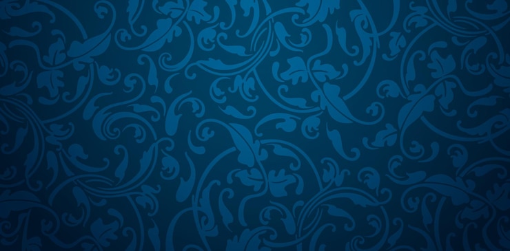 Vector vectorillustratie bloemen sier blauw patroon achtergronden wallpapers