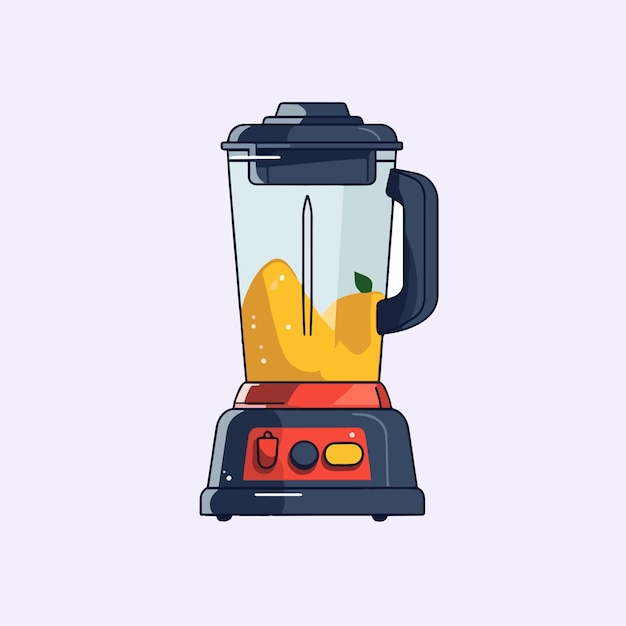 Vectorillustratie cartoon icoon van een blender vlakke stijl voor fruit- en groentesap technologie