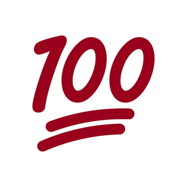 Vectorillustratie honderd punten voor uw ontwerp op een witte achtergrond