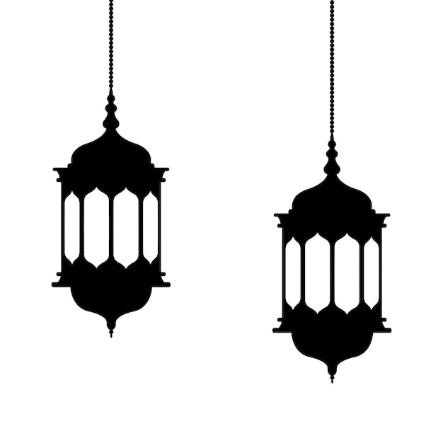 vectorillustratie lampsilhouet