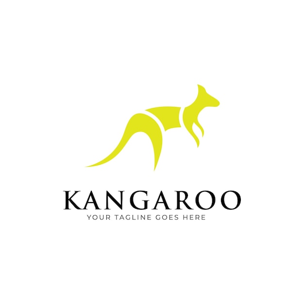 Vectorillustratie Logo Australische kangoeroe mascotte Cartoon.