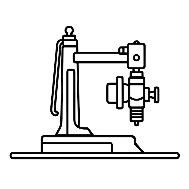 Vectorillustratie met een icoon van een krachtige boormachine