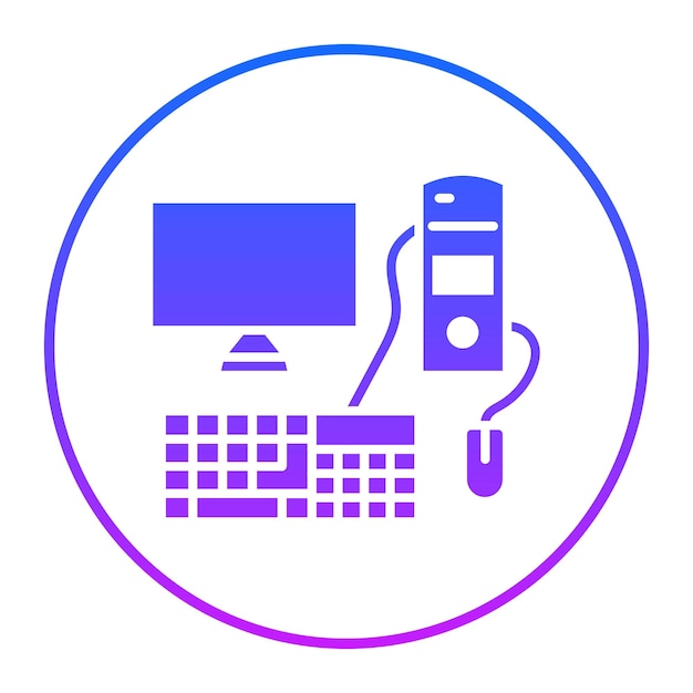 Vectorillustratie op computer