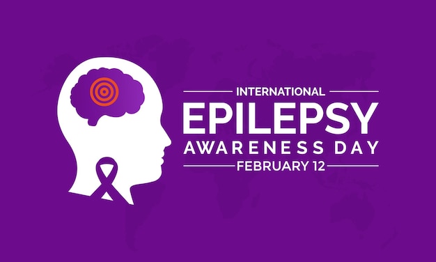 Vectorillustratie over het thema van de Internationale Dag van de Epilepsie Het is begrip en bewustzijn