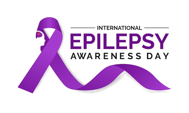 Vectorillustratie rond het thema Internationale Epilepsiedag Het is begrip en bewustzijn