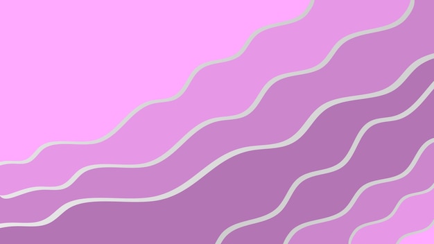 Vector vectorillustratie roze golfpatroon, zachte gradiënt pastelgolven, abstract roze schelp stijl