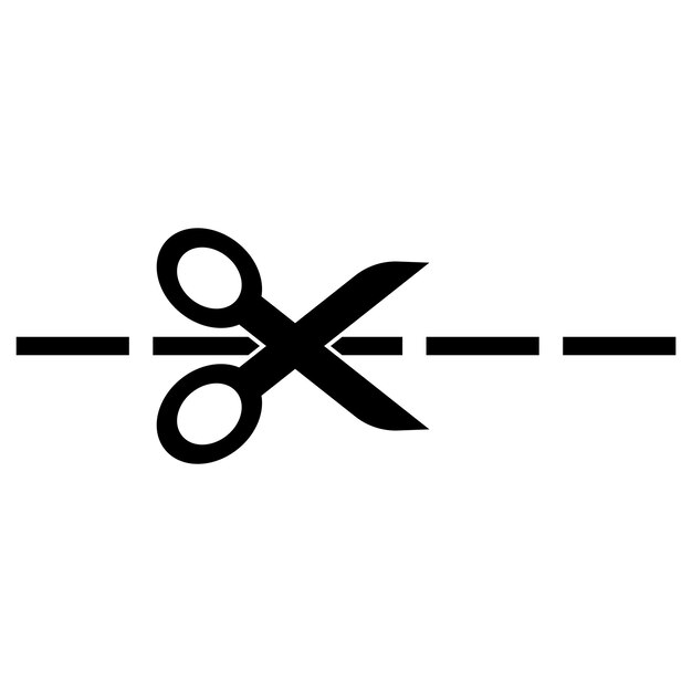 Vector vectorillustratie sjabloon voor het ontwerpen van logo-pictogrammen voor het snijden van linten