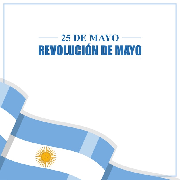 Vector vectorillustratie van 25 de mayo revolucion de mayo