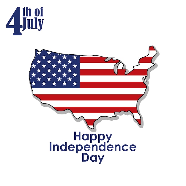 Vectorillustratie van 4 juli Amerikaanse verjaardag