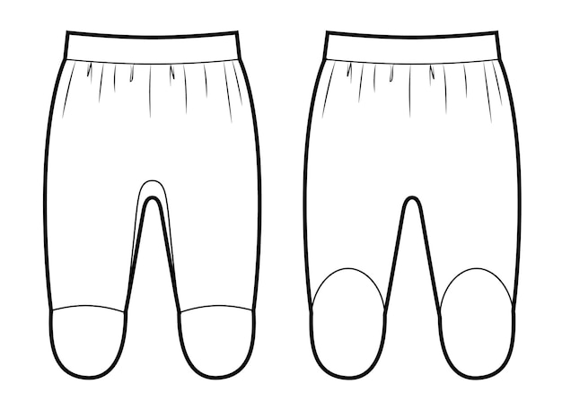 Vectorillustratie van babybroek