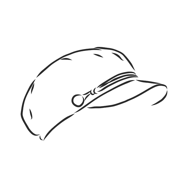 Vectorillustratie van baseball cap cap vector schets illustratie