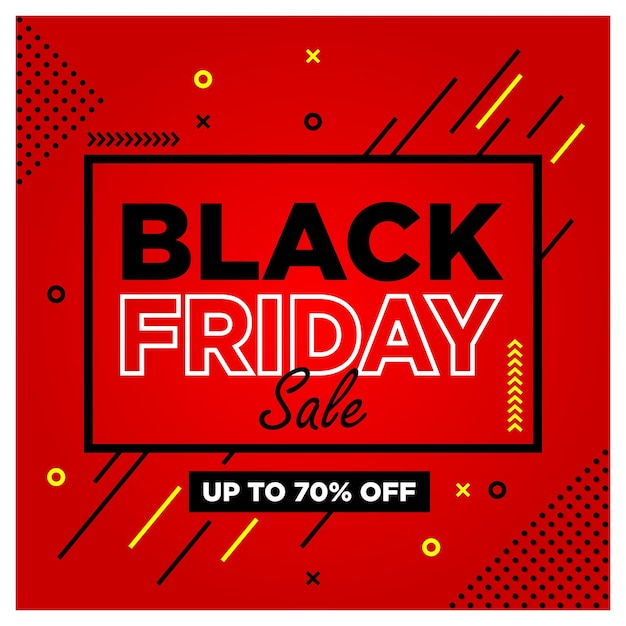 vectorillustratie van black friday-verkoopbannerontwerp