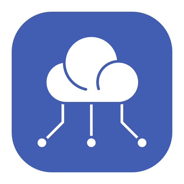 Vectorillustratie van cloudcomputing