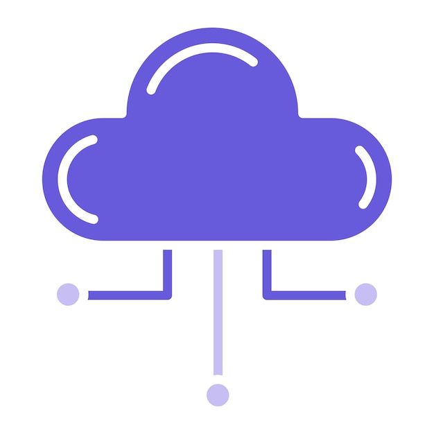 Vectorillustratie van cloudcomputing