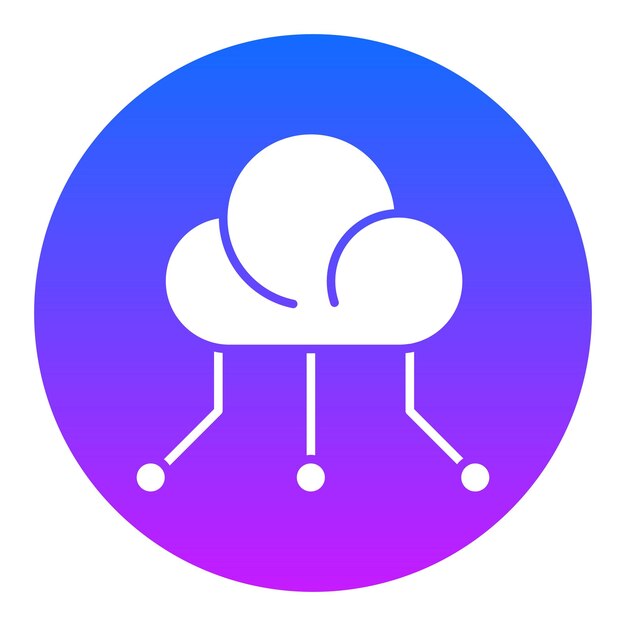 Vectorillustratie van cloudcomputing