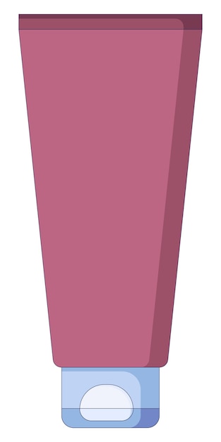 Vectorillustratie van crème buis in een vlakke stijl geïsoleerd op een witte achtergrond