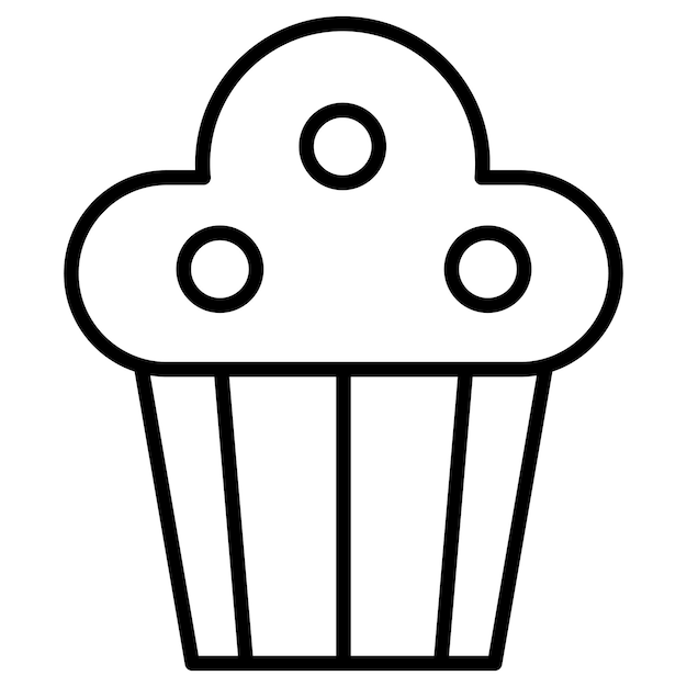 Vectorillustratie van cupcakes