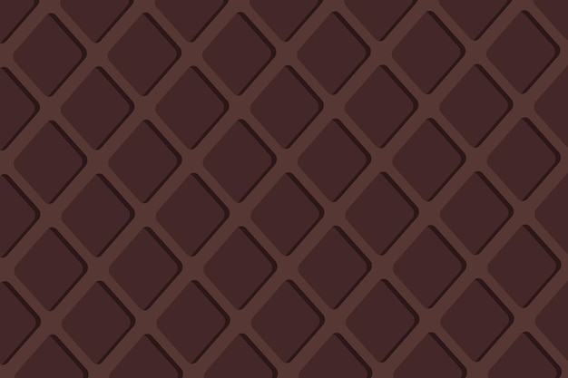 Vector vectorillustratie van de achtergrond van de chocoladewafel