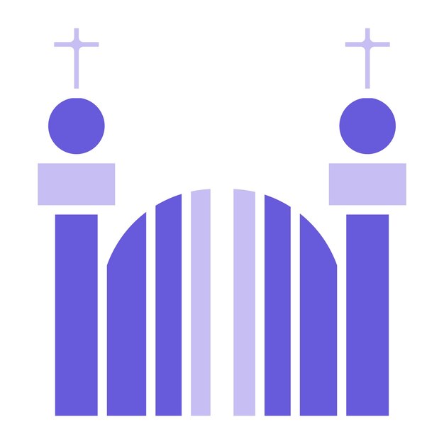 Vectorillustratie van de begraafplaatspoort