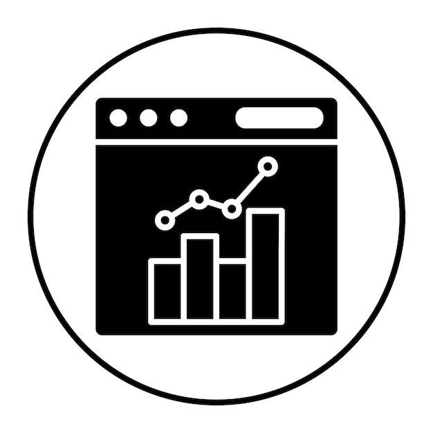 Vectorillustratie van de beurswebpagina