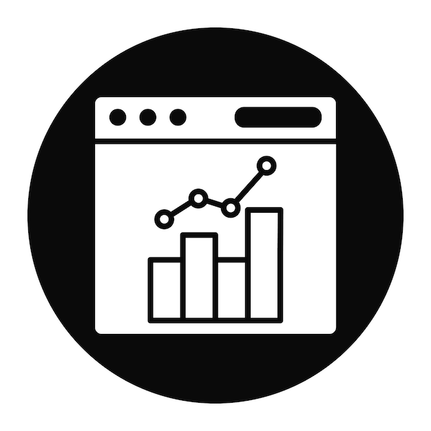 Vectorillustratie van de beurswebpagina
