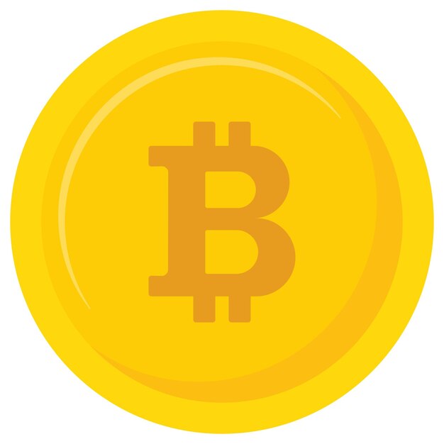 Vectorillustratie van de bitcoin-munt