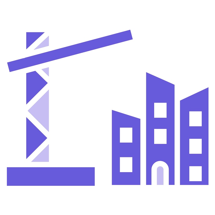 Vector vectorillustratie van de bouw
