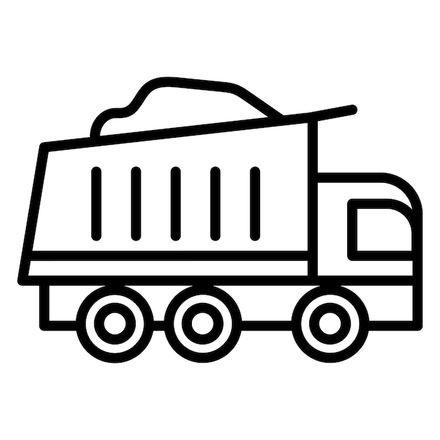 Vectorillustratie van de dumptruck