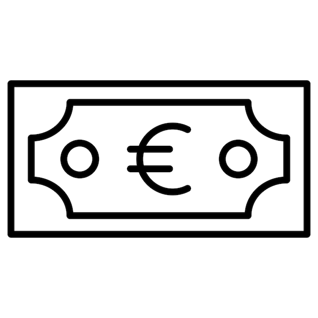 Vectorillustratie van de euro-valuta