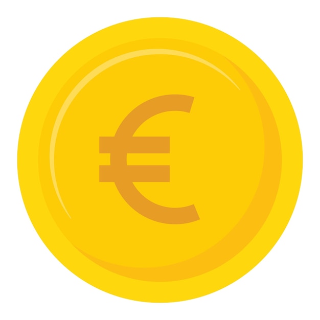 Vector vectorillustratie van de euromunt