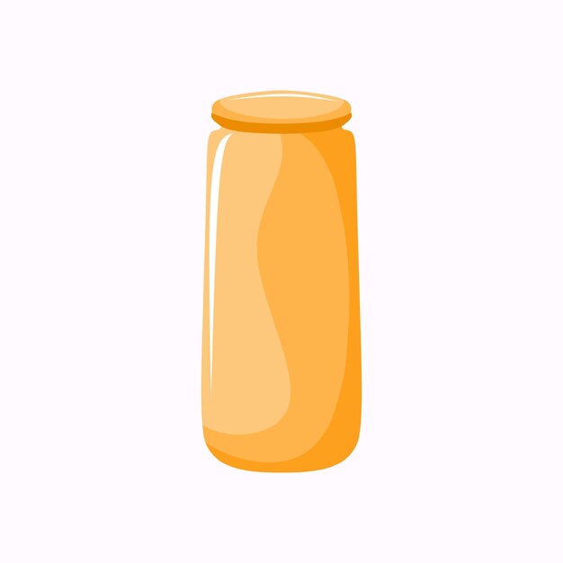 Vectorillustratie van de grote oranje pot