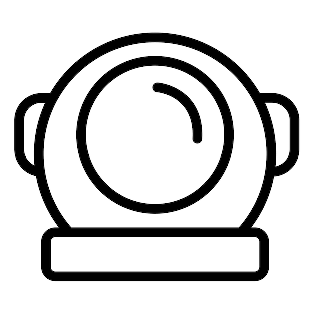 Vectorillustratie van de helm van een astronaut