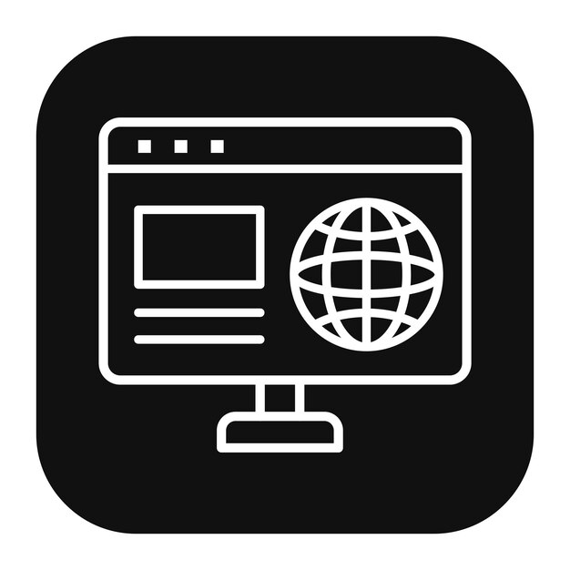 Vectorillustratie van de homepage