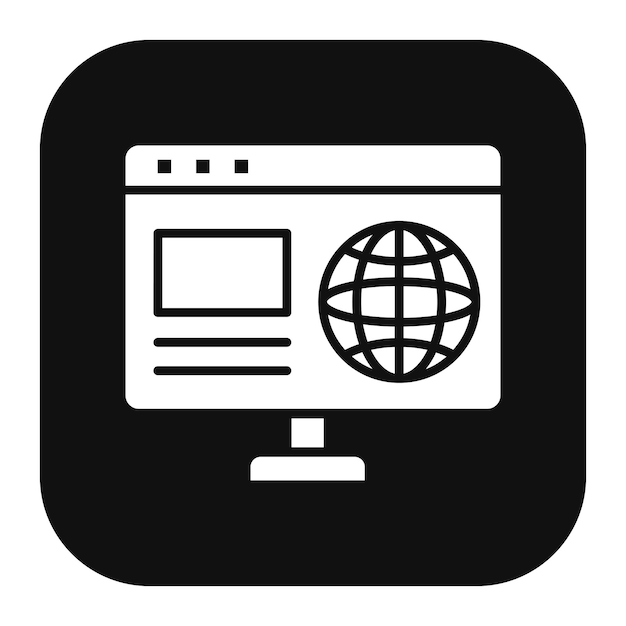 Vectorillustratie van de homepage