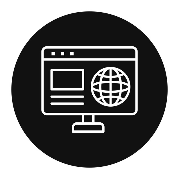 Vectorillustratie van de homepage