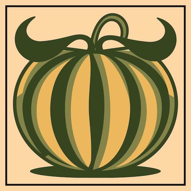 Vectorillustratie van de Kiwano-hoornmelon