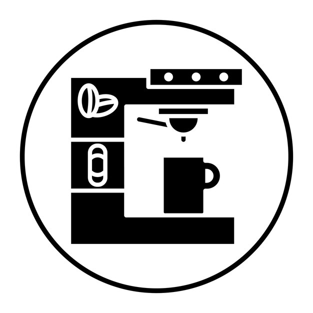 Vectorillustratie van de koffiemachine