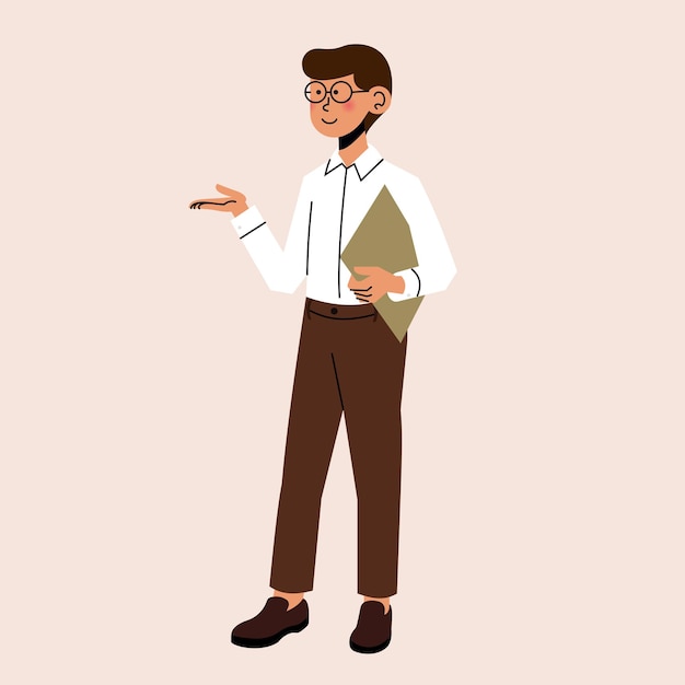 Vectorillustratie van de leraar