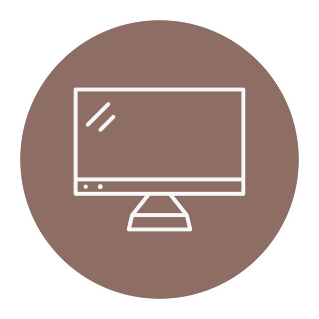Vectorillustratie van de monitor