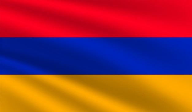 Vectorillustratie van de nationale vlag van Armenië