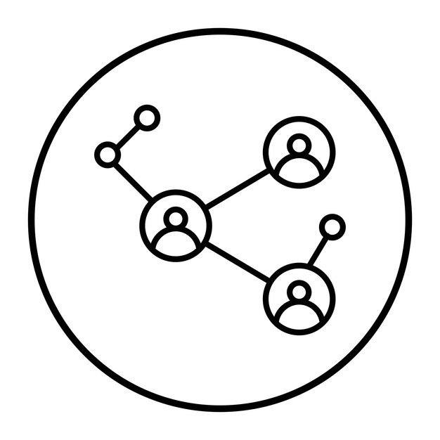 Vectorillustratie van de netwerkverbinding