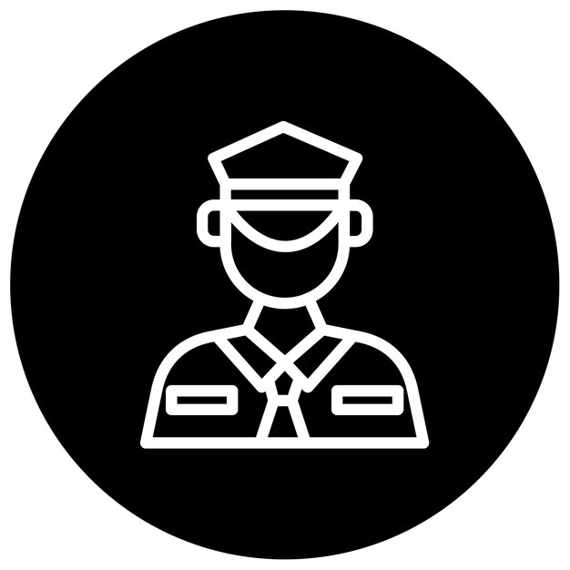 Vectorillustratie van de politieagent