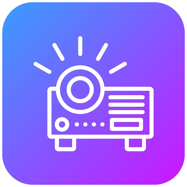 Vectorillustratie van de projector